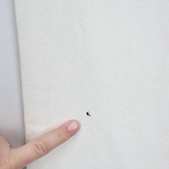 Madewell The '90s Straight Crop Jean Tile White Size 26 - Picture 11 of 11